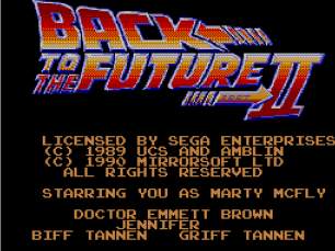 Pantallazo de Back to the Future Part II para Sega Master System