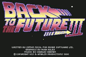 Pantallazo de Back to the Future Part III para Commodore 64