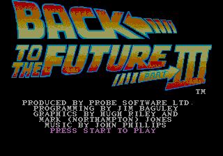 Pantallazo de Back to the Future Part III para Sega Megadrive