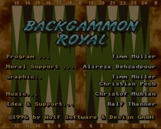 Pantallazo de Backgammon Royal para Amiga