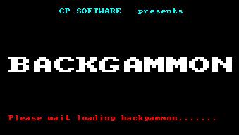 Pantallazo de Backgammon para Amstrad CPC