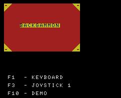 Pantallazo de Backgammon para MSX