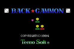 Pantallazo de Backgammon para MSX