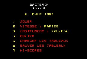 Pantallazo de Bacterik Dream para Amstrad CPC