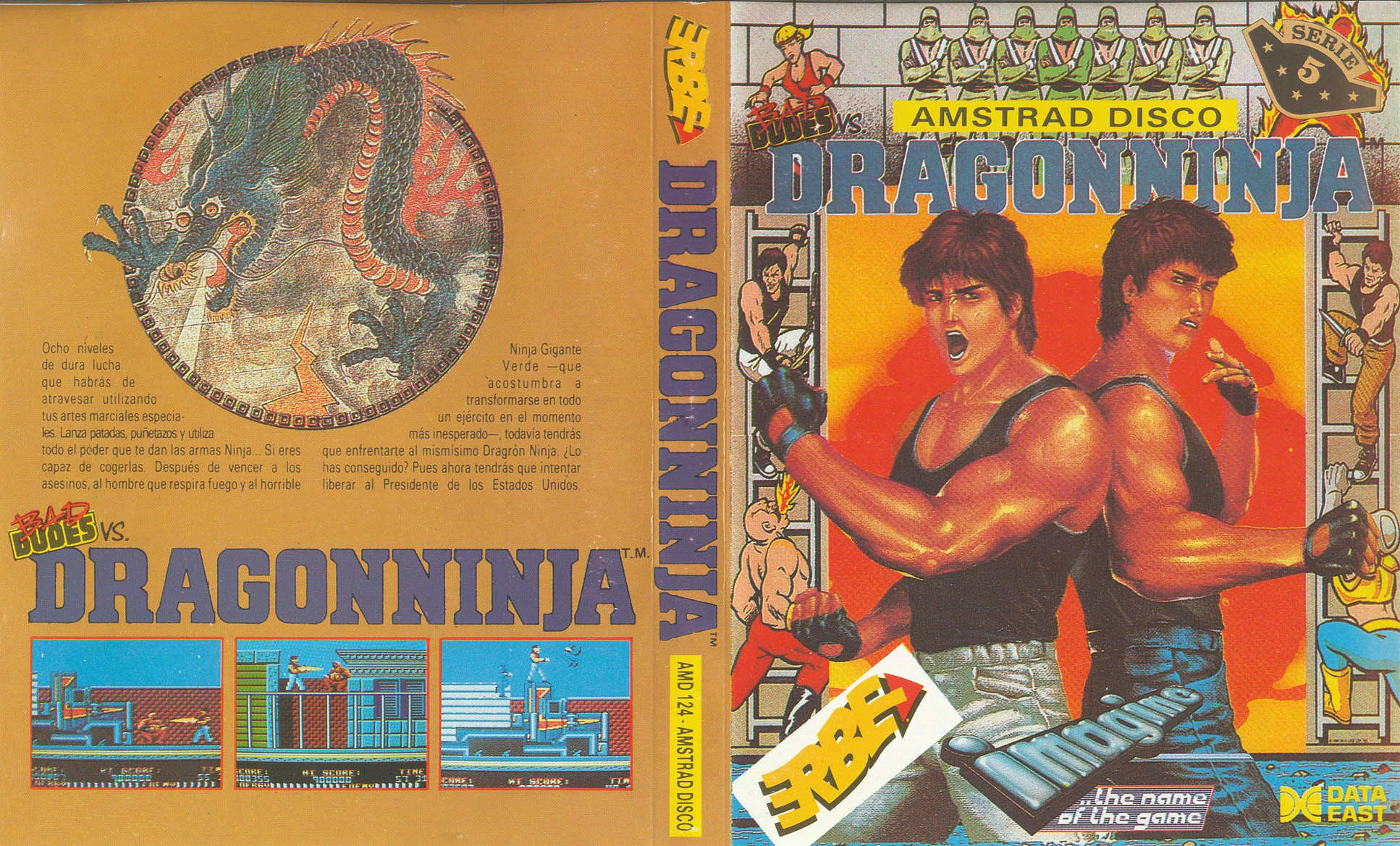 Caratula de Bad Dudes Vs Dragon Ninja para Amstrad CPC