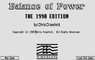 Pantallazo de Balance of Power: The 1990 Edition para Atari ST