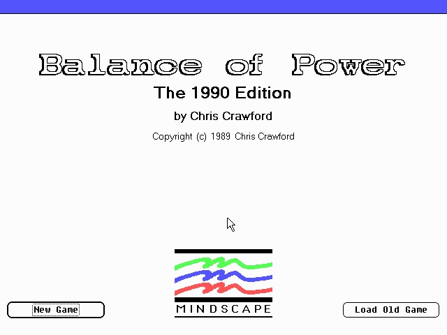 Pantallazo de Balance of Power: The 1990 Edition para PC