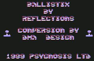 Pantallazo de Ballistix para Commodore 64