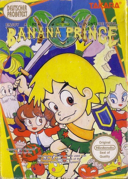 Caratula de Banana Prince para Nintendo (NES)