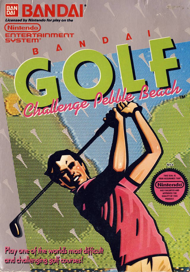 Caratula de Bandai Golf: Challenge Pebble Beach para Nintendo (NES)