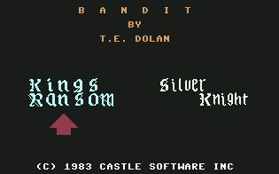 Pantallazo de Bandit para Commodore 64