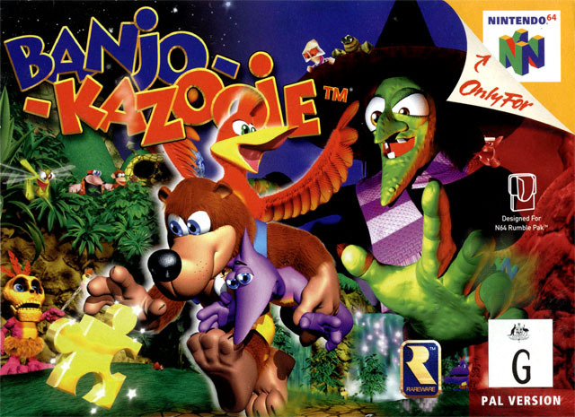 Caratula de Banjo-Kazooie para Nintendo 64