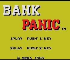 Pantallazo de Bank Panic para MSX