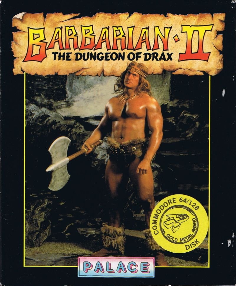 Caratula de Barbarian II: The Dungeon of Drax para Commodore 64