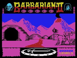 Pantallazo de Barbarian II: The Dungeon of Drax para MSX