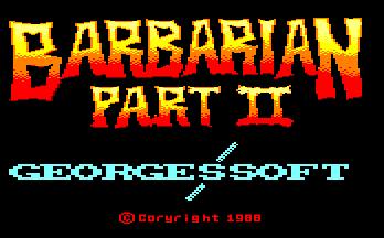 Pantallazo de Barbarian Part II para Amstrad CPC