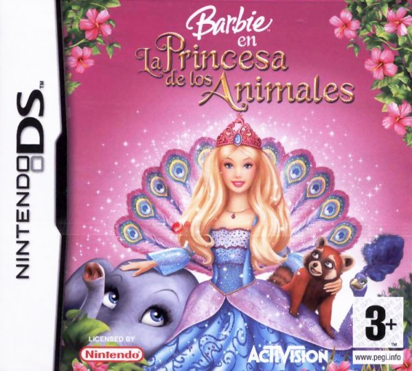 Caratula de Barbie: La Princesa De Los Animales para Nintendo DS