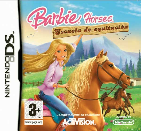 Caratula de Barbie Horses: Escuela De Equitación para Nintendo DS