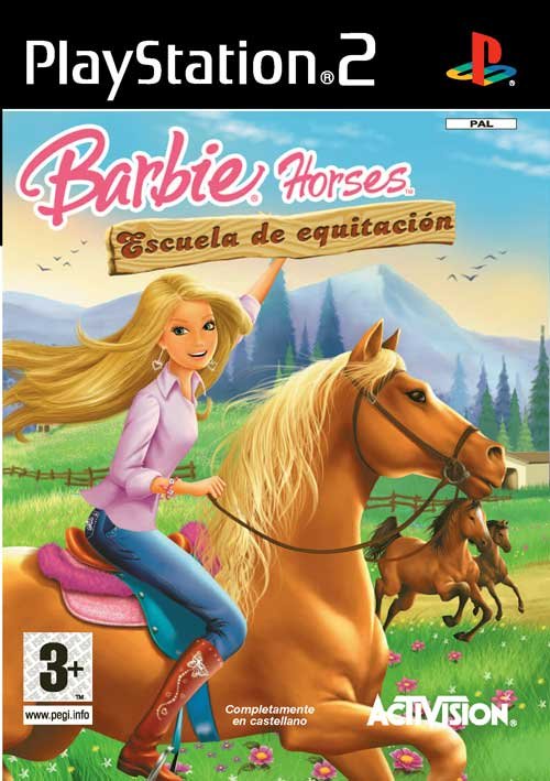 Caratula de Barbie Horses: Escuela De Equitación para PlayStation 2