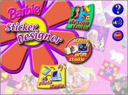 Pantallazo de Barbie Sticker Designer CD-ROM para PC