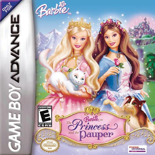 Caratula de Barbie as the Princess and the Pauper para Game Boy Advance