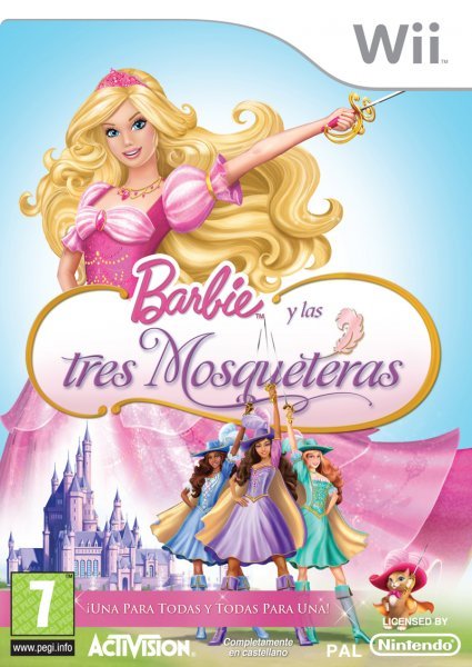 Caratula de Barbie y las tres Mosqueteras para Wii