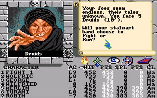 Pantallazo de Bard's Tale II, The: The Destiny Knight para Amiga