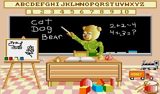 Pantallazo de Barney Bear Goes To School para Amiga
