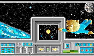 Pantallazo de Barney Bear Goes To Space para Amiga