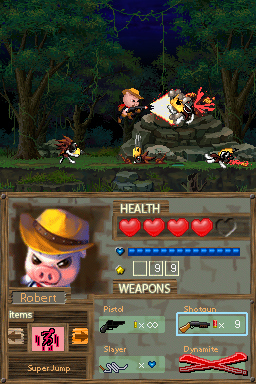 Pantallazo de Barnyard Blast: Swine of the Night para Nintendo DS