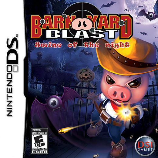 Caratula de Barnyard Blast: Swine of the Night para Nintendo DS
