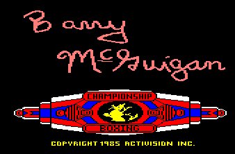 Pantallazo de Barry McGuigan World Championship Boxing para Amstrad CPC
