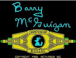 Pantallazo de Barry McGuigan World Championship Boxing para Spectrum