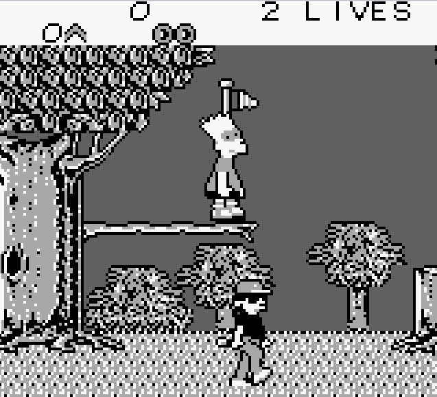 Pantallazo de Bart Simpson s Escape from Camp Deadly para Game Boy