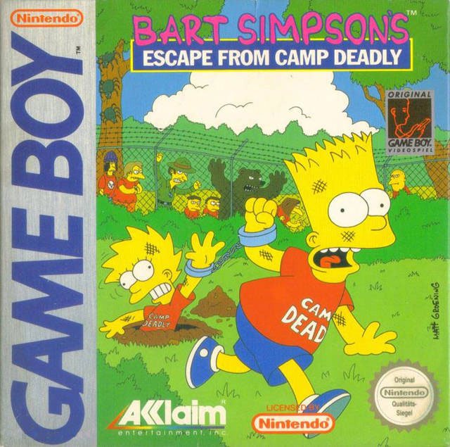 Caratula de Bart Simpson s Escape from Camp Deadly para Game Boy