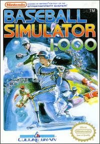 Caratula de Baseball Simulator 1.000 para Nintendo (NES)