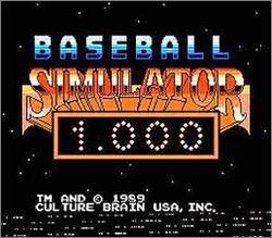 Pantallazo de Baseball Simulator 1.000 para Nintendo (NES)