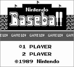 Pantallazo de Baseball para Game Boy
