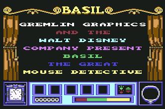 Pantallazo de Basil the Great Mouse Detective para Commodore 64