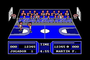 Pantallazo de Basket Master, Fernando Martin para Amstrad CPC