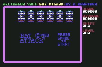 Pantallazo de Bat Attack para Commodore 64