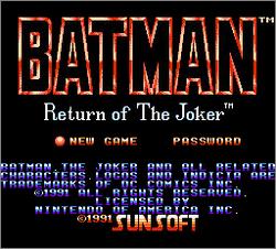 Pantallazo de Batman: Return of the Joker para Nintendo (NES)