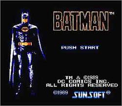 Pantallazo de Batman: The Video Game para Nintendo (NES)