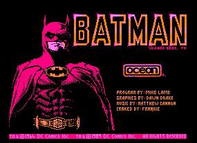 Pantallazo de Batman The Movie para Amstrad CPC