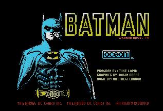 Pantallazo de Batman The Movie para MSX