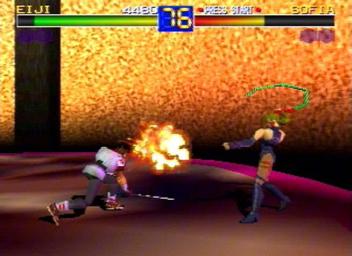 Pantallazo de Battle Arena Toshinden para PlayStation