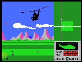 Pantallazo de Battle Chopper para MSX