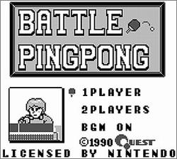 Pantallazo de Battle Ping Pong para Game Boy