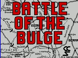 Pantallazo de Battle of the Bulge para Spectrum