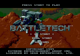 Pantallazo de BattleTech: A Game of Armored Combat para Sega Megadrive